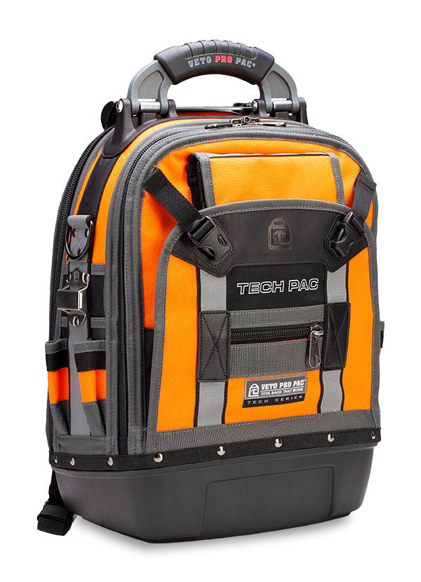 Mochila de herramientas Veto Pro Pac TECH PAC HI-VIZ ORANGE