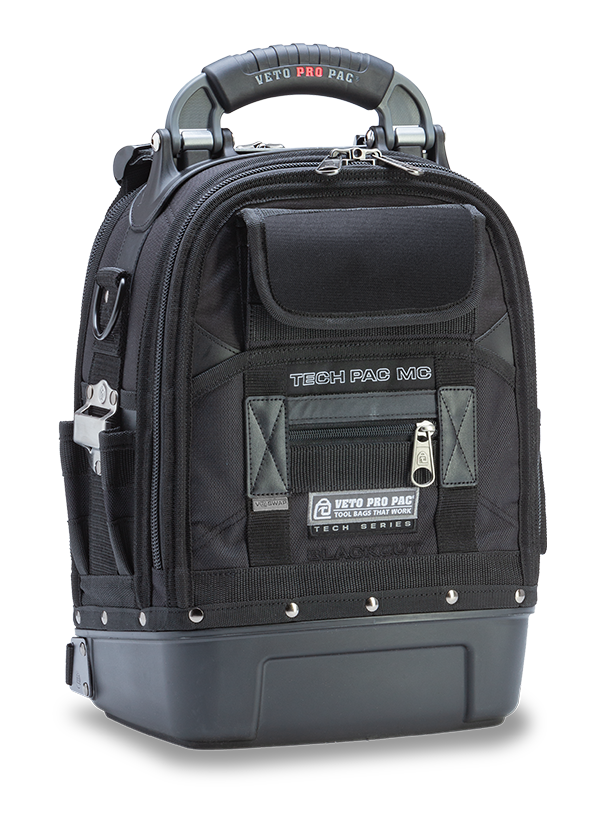 Mochila de herramientas Veto Pro Pac TECH PAC MC BLACKOUT Build-Out (sin paneles)