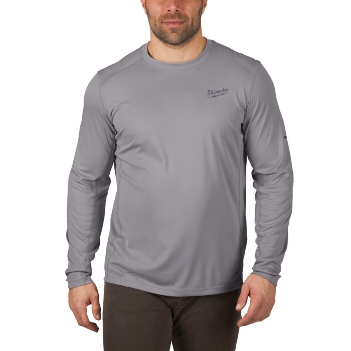 Camiseta para clima templado workskin™ de manga larga, color gris, M Milwaukee