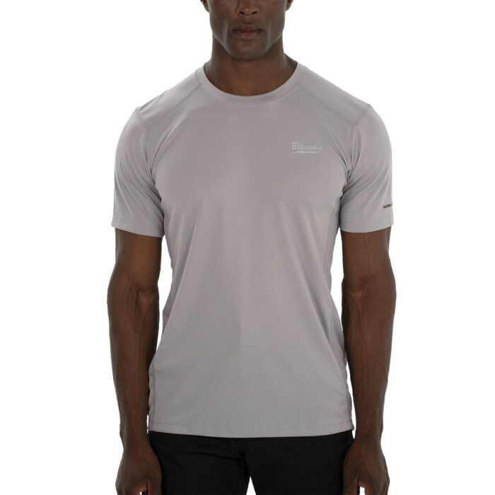 Camiseta para clima templado workskin™ de manga corta, color gris, XL Milwaukee