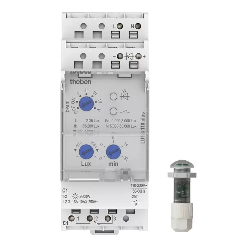 Sensor luminico carril DIN