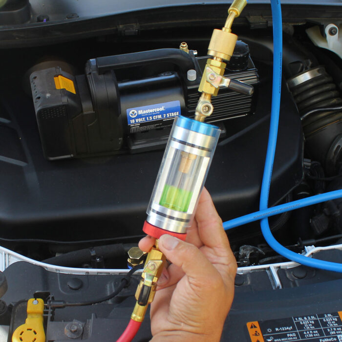 Cilindro visor de carga GAS c/valvulas Mastercool (imagen orientativa)