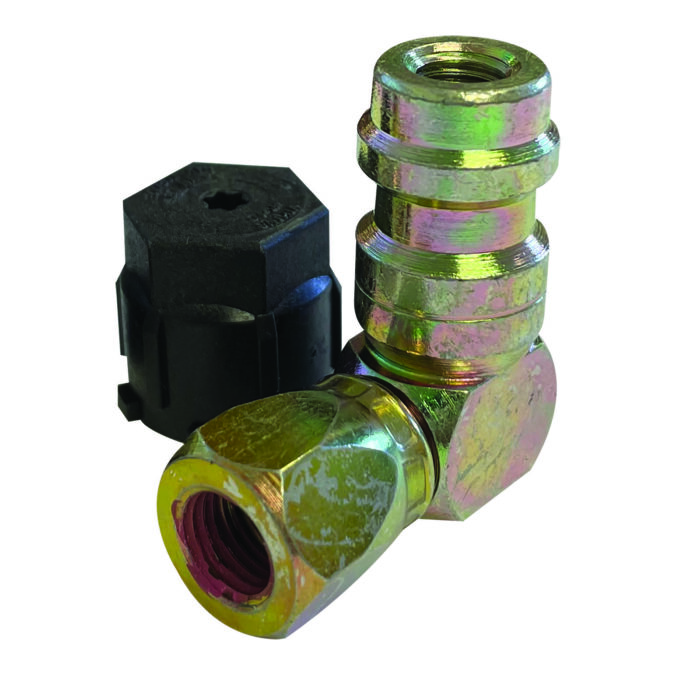 Adaptador 90º c/obus alta 3/16"x16mm Mastercool