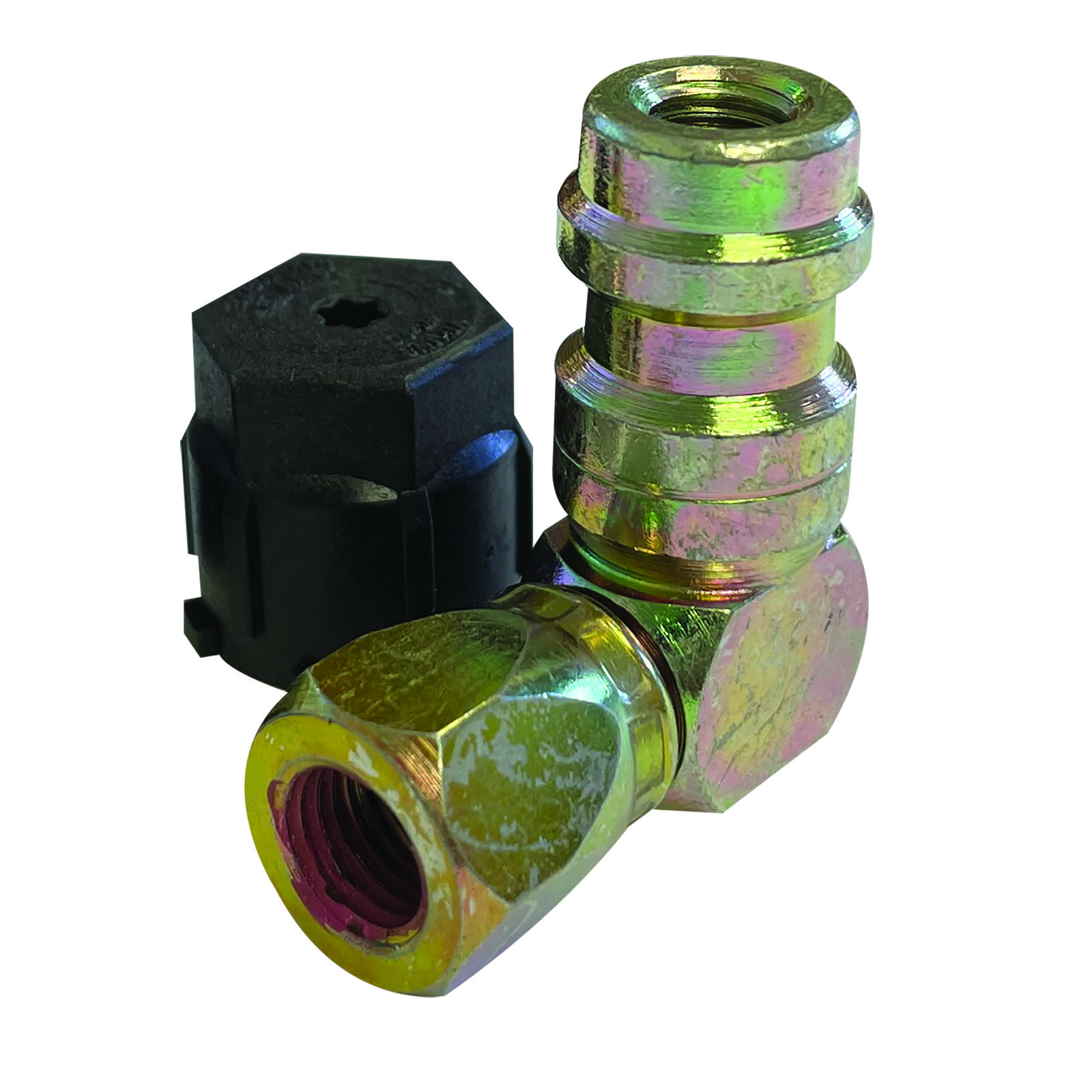 Adaptador 90º c/obus alta 3/16"x16mm Mastercool