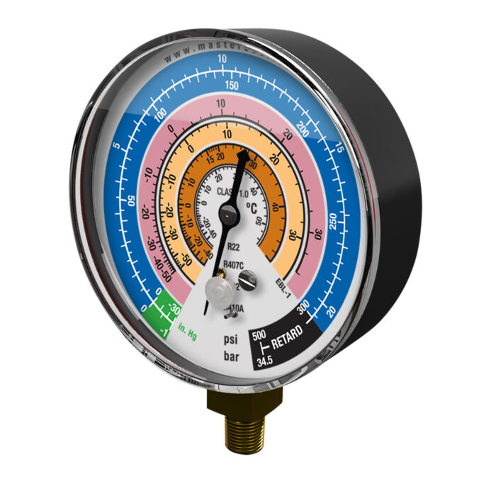Manómetro BAJA 80mm R32,4101A,22,407C Mastercool