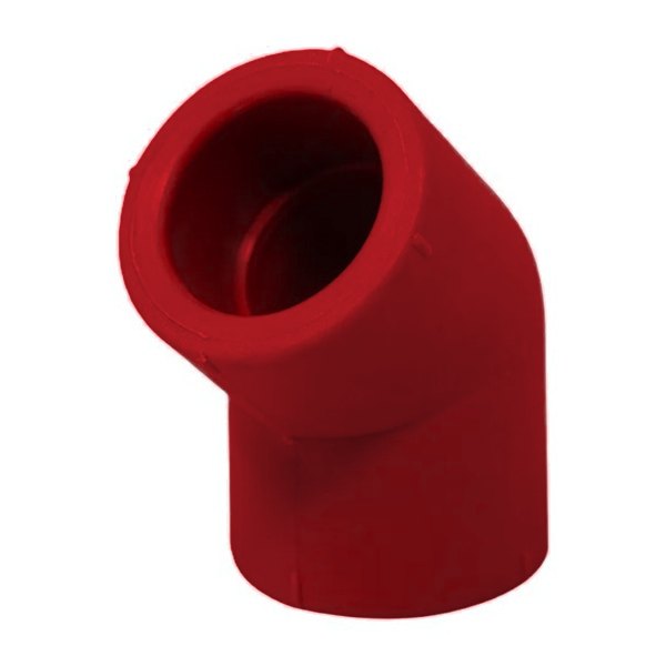 Codo 45º PP-R Fire (rojo)