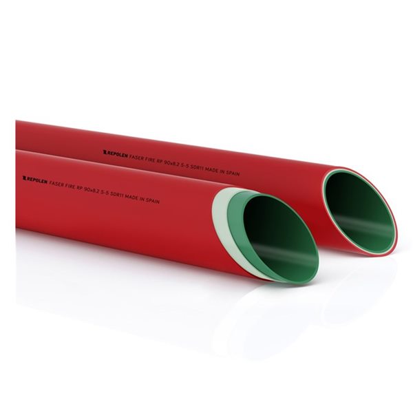 Tubo PP-R Repolen Faser Fire RP